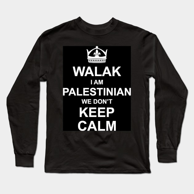 Walak I Am Palestinian Long Sleeve T-Shirt by alawi